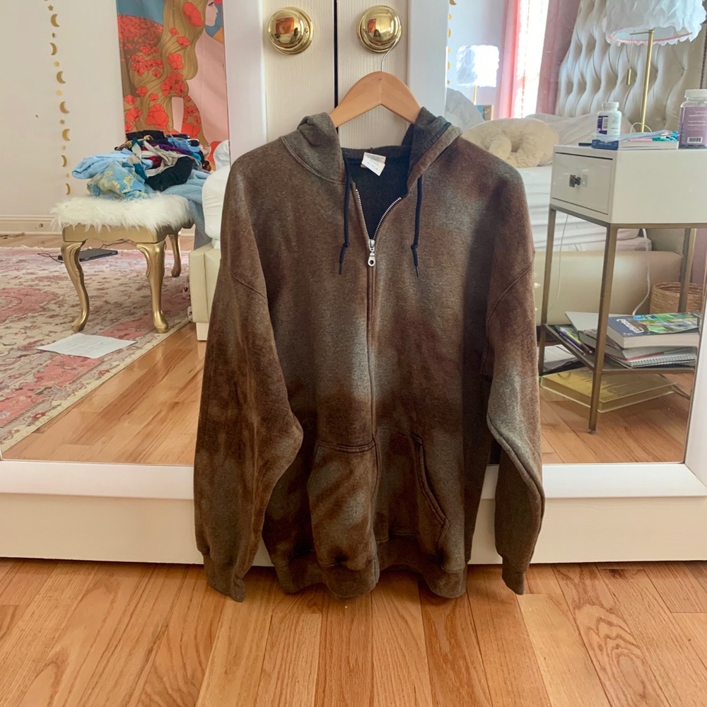 Bleached Zip Up